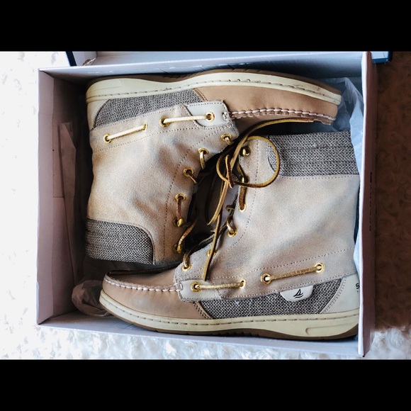 Sperry Shoes - SPERRY TOP-SIDER Hikerfish Linen/ Gold High Tops